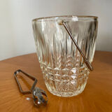 Ice bucket and its vintage tongs 1970