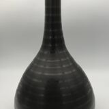Vase in glazed ceramic with brown and brown striped design by asa sélection
