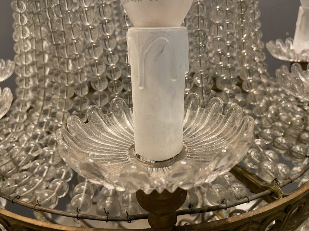 Lustre perle de cristal de murano