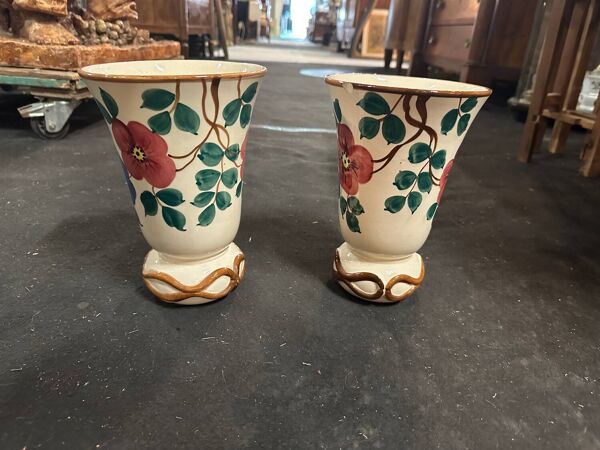Paire de vase B Letalle St clement
