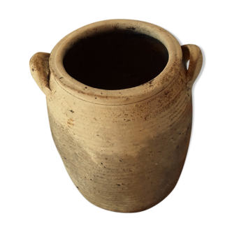 Pot terre cuite deux anses déco vintage
