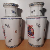 Pair of 19th century porcelain vases China East India Company