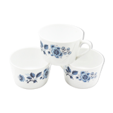 Lot of 3 porcelain cups limoges B-C