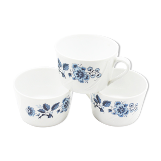 Lot de 3 tasses en porcelaine limoges B&C