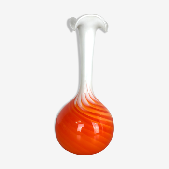 Pop Art "Flame" opaline Florence vase, 1970s, Italy