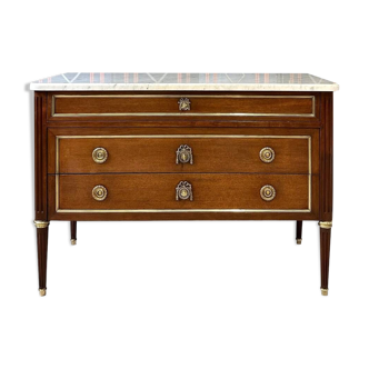 Louis XVI style mahogany chest of drawers