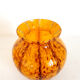 Murano style yellow blown glass vase