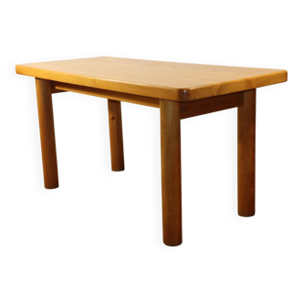 René Martin table in solid pine, modernist, 1960