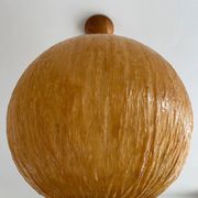 Beautiful design midcentury cocoon resin pendant, 1950s