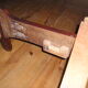 Antique mahogany bed frame 190 x 85