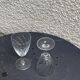 7 verres à vin en cristal et verre ciseles vintage