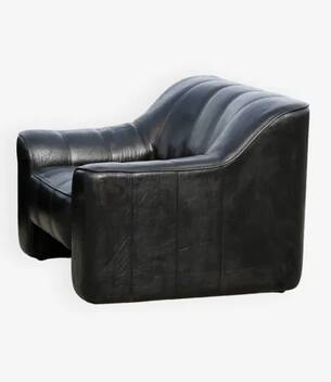 De Sede DS 44 armchair, 1970s, black leather.