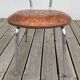 Brown skai chairs and stool