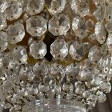 Bohemian crystal hot air balloon chandelier