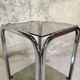 Vintage chrome saddle