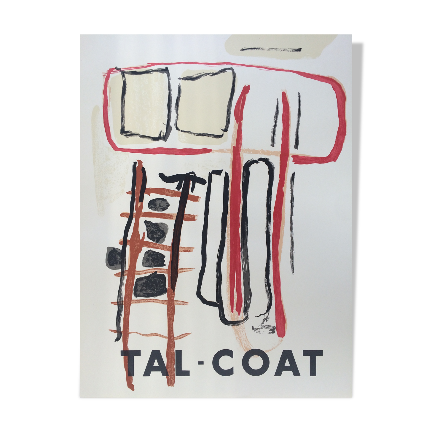 Original exhibition poster, tal-coat, galerie maeght, 1956