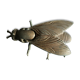 Ashtray brass fly years 70