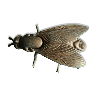 Ashtray brass fly years 70