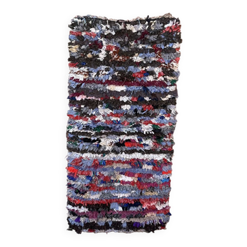 Tapis Marocain boucherouite coloré - 75 x 152 cm