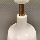 Large table lamp in white porcelain, designed by Axel Larsen for his own company Axella  in the 70s