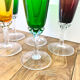 Lot de 5 flûtes à champagne colorées