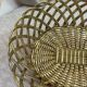 Brass woven basket