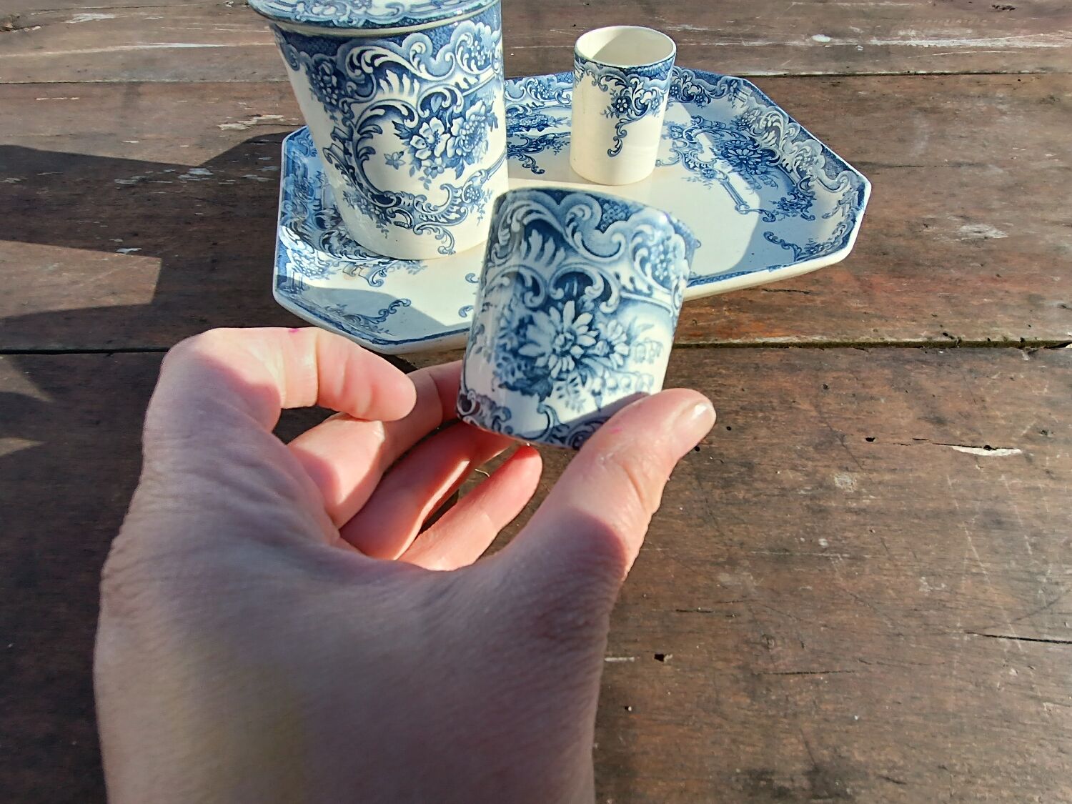 Former earthenware tobacco set BFK boch brothers Keramis