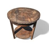 Table d'appoint ancienne en bois sculpté