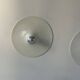Pair of vintage wall lights, white lacquered metal, Italy 1970.