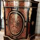 Violin-shaped support cabinet with Boulle marquetry