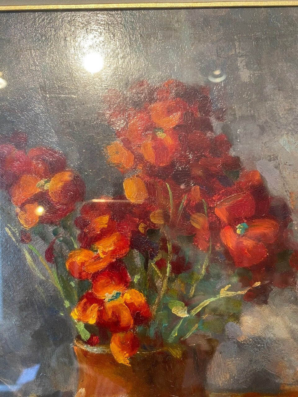 Old painting, still life with cloves by Abel Gay (1877-1961)