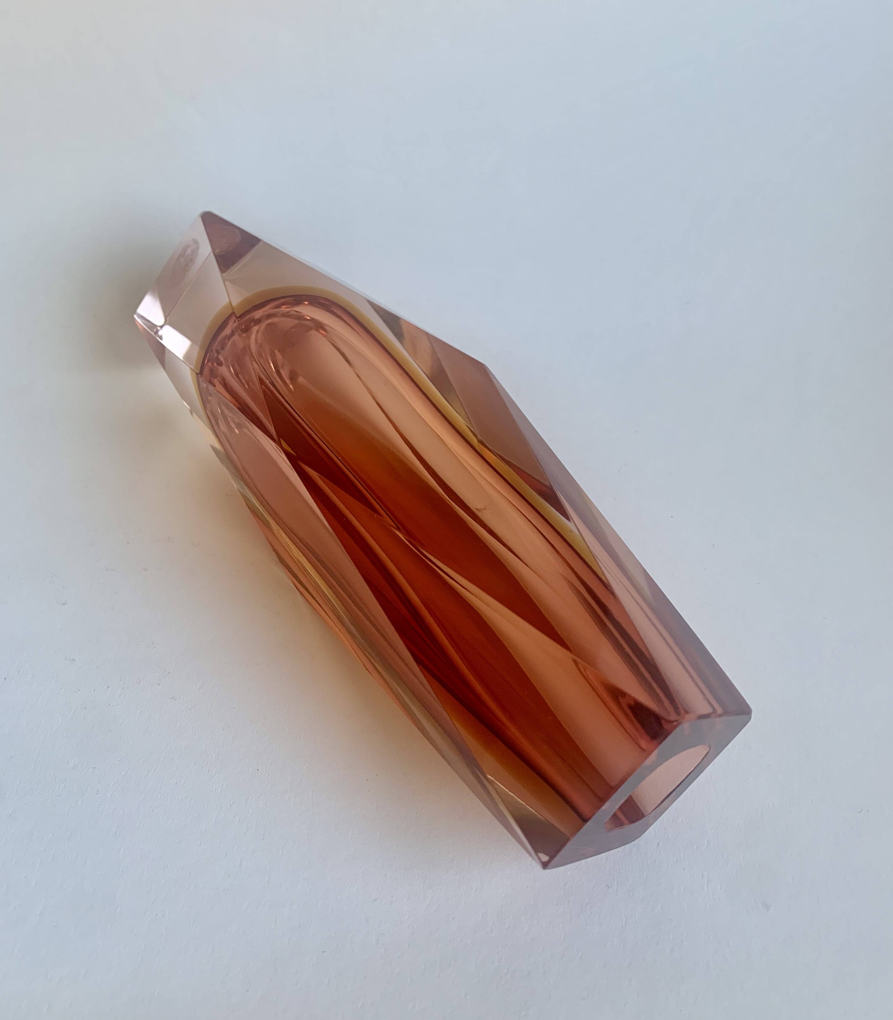 Vase by F. Poli for Murano, Italy, 1970s