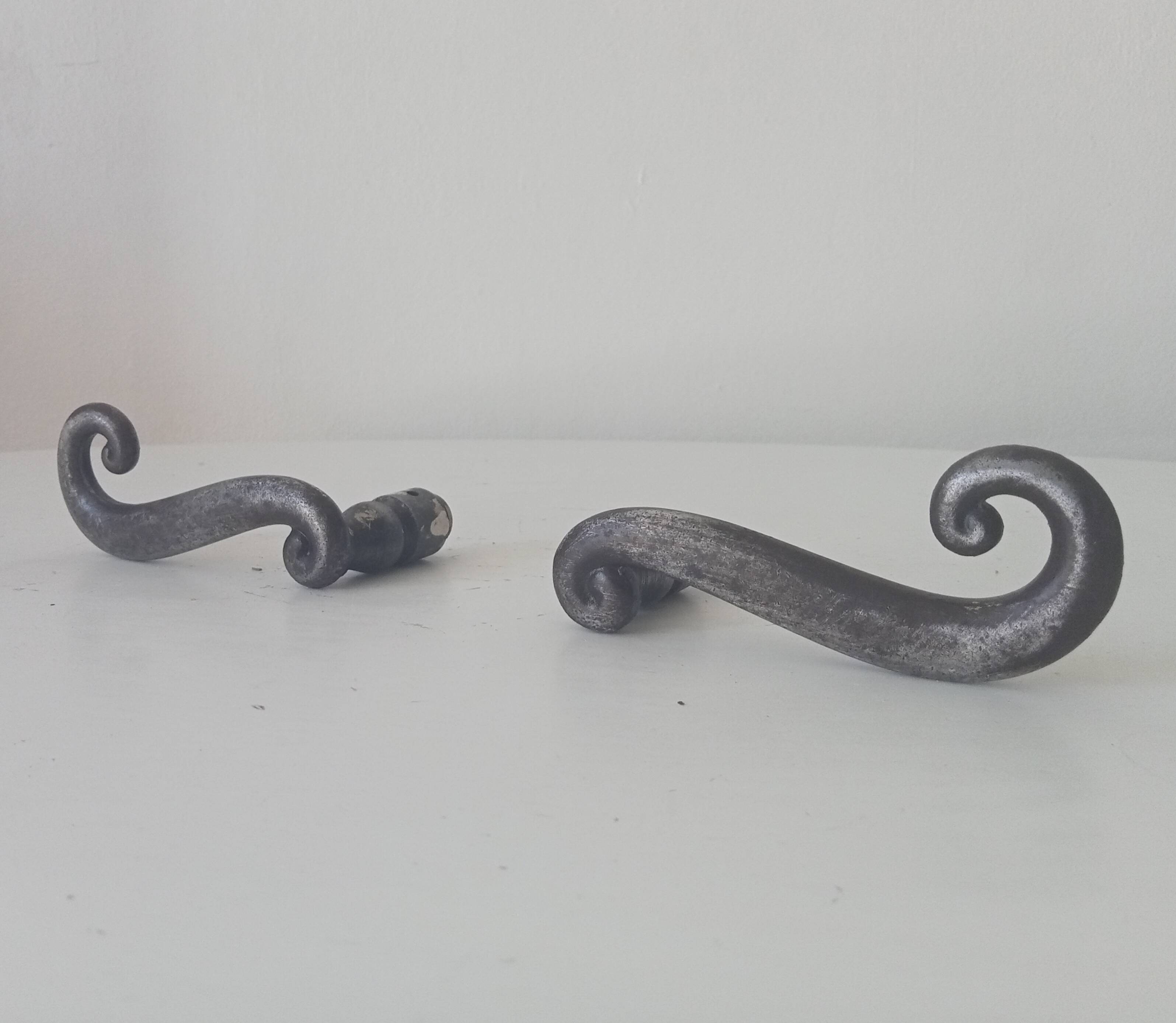 Pair of old door handles levers