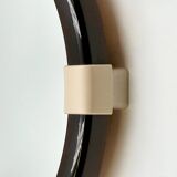 Miroir mural pivotant Space Age en plastique fumé, France années 70