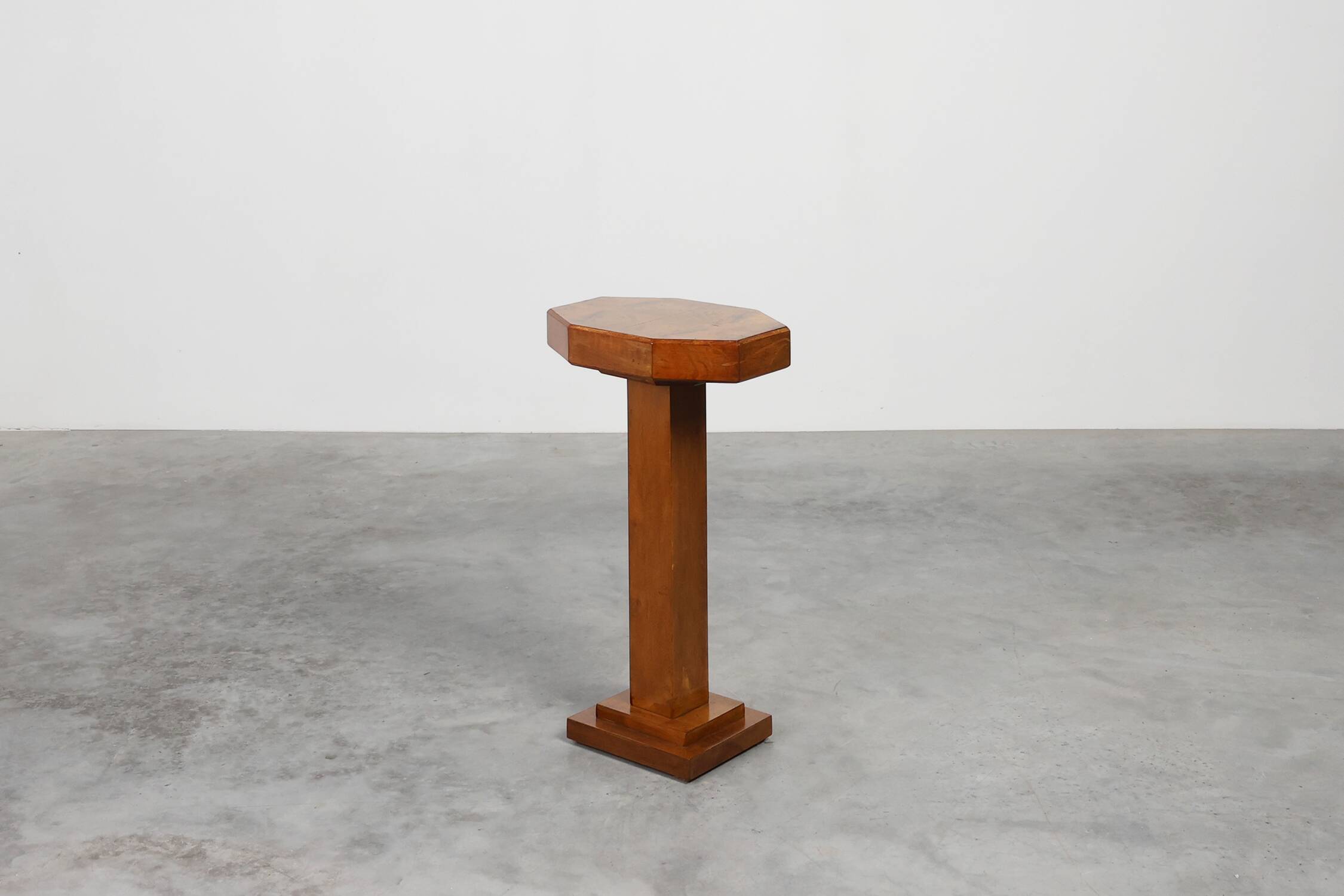 Art Deco Side Table with Drawers & Integrated Ashtray, France 1925