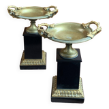 Pair of Napoleon III style vases.