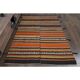 Vintage Turkish Oushak Handmade Wool Cotton Orange Area Rug 147x229