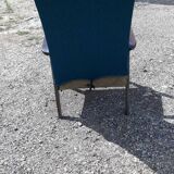 Armchair year 50 wood and fabrics