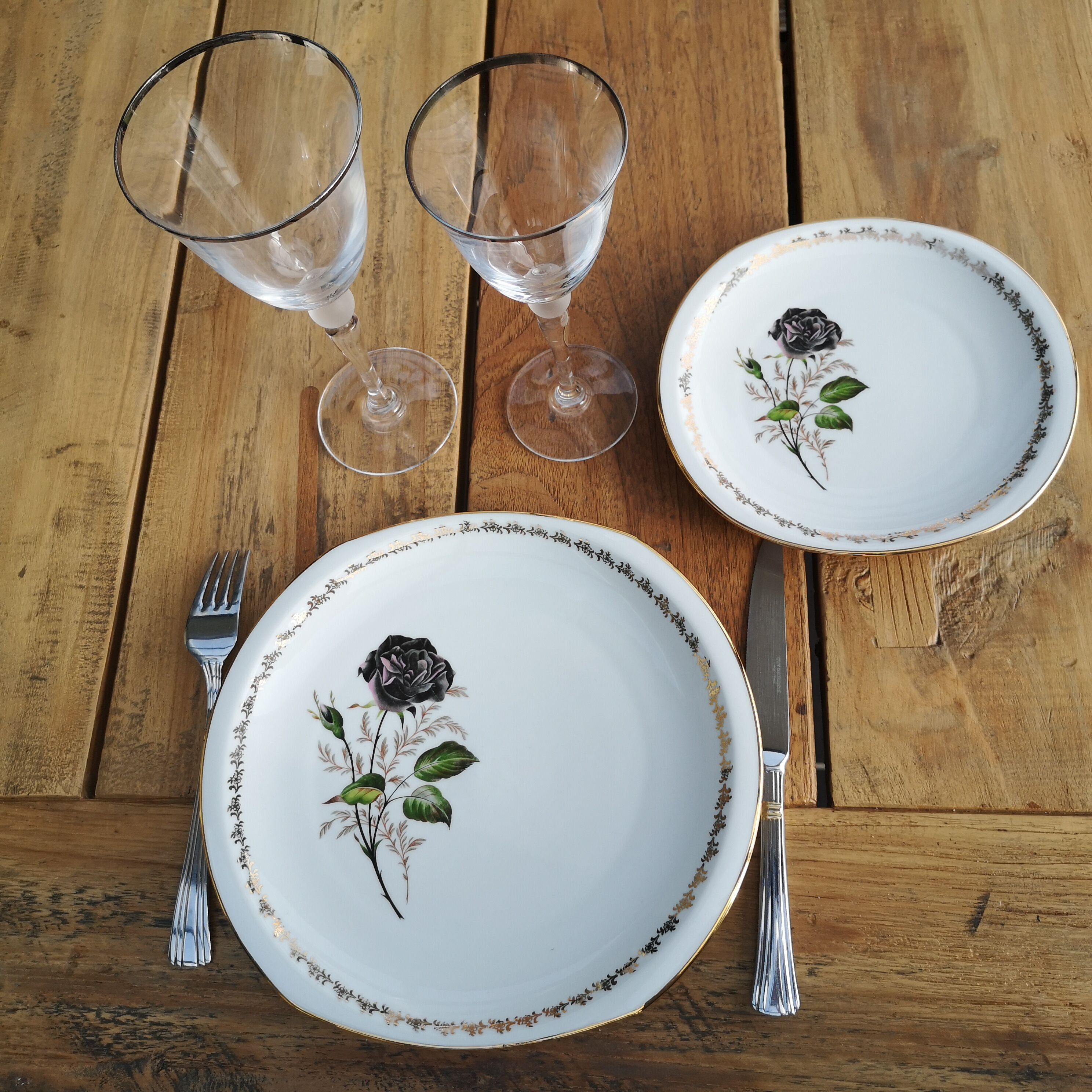 Service 16 porcelain plates from Limoges
