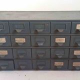 Metal workshop cabinet with 20 drawers, width 69 cm