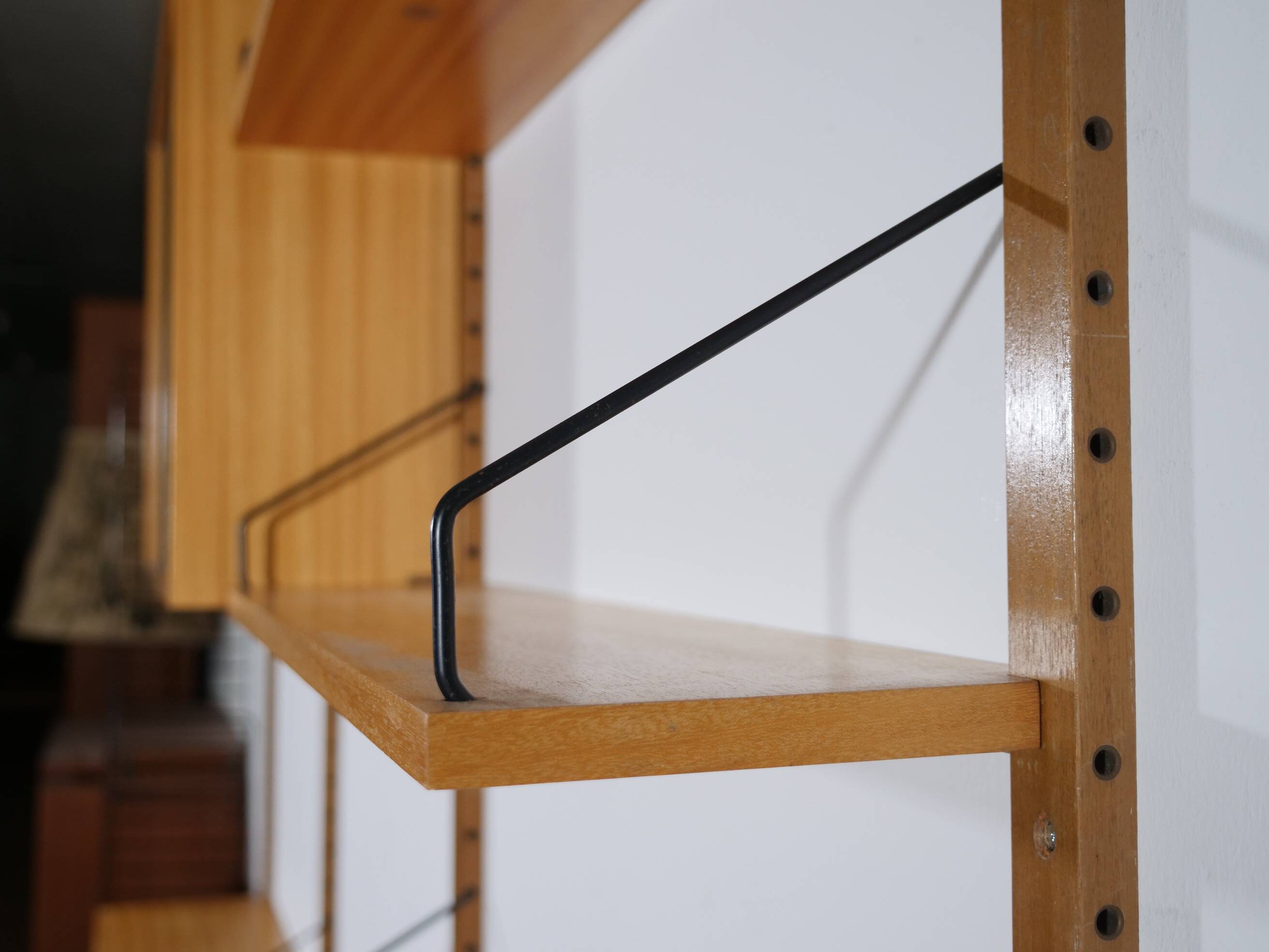 Poul cadovius modular shelving wall system royal, oak, danish design,1960s
