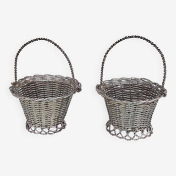 Pair of bonbon baskets