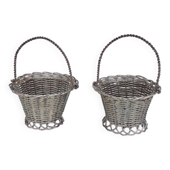 Pair of bonbon baskets