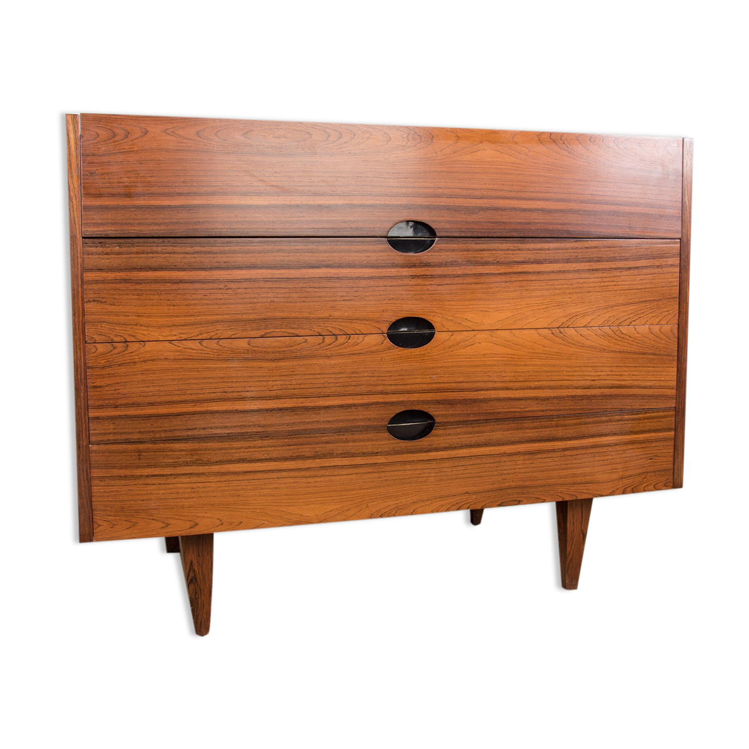 Rosewood chest of drawers design Paul Geoffroy edited by Roche Bobois