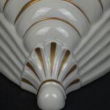 Saxony, pair of porcelain wall consoles, Art Deco period