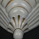 Saxony, pair of porcelain wall consoles, Art Deco period
