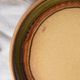 Vintage dinner plates from the 70s, in glazed stoneware, stamped Esso, Set of 6.
