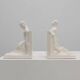 Pair Ceramic bookends by Godofridus Boonekamp for Plateelbakkerij Schoonhov