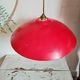 Suspension red cup in old metal 70s