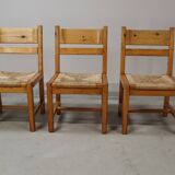 Set of 5 vintage chairs by Tage Poulsen for Gramrode Møbelfabrik, 1970's